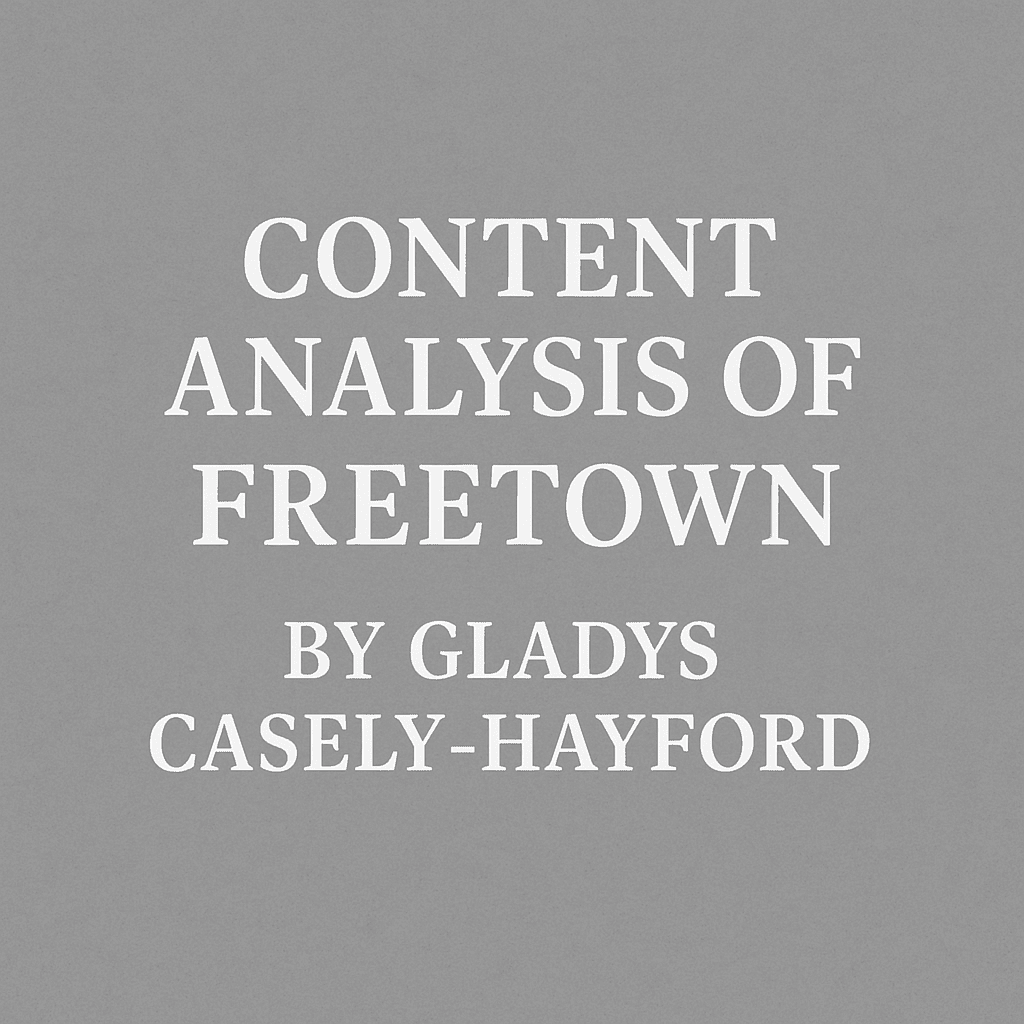 Freetown Analysis