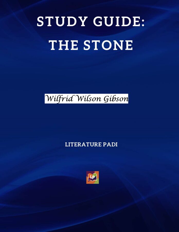 The Stone Coverpage The Stone by Wilfrid Wilson Gibson