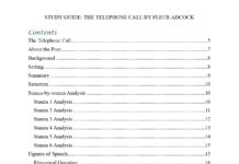 Figures of Speech in “The Telephone Call” by Fleur Adcock The Telephone Call content